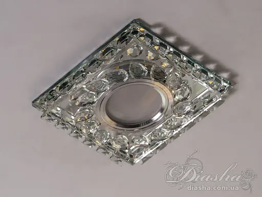 Вишуканий кришталевий точковий світильник із LED підсвічуванням - фото 4