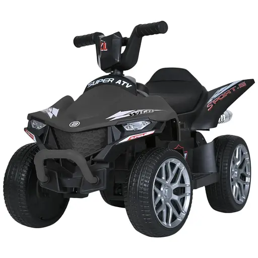 Електромобіль дитячий Bambi Квадроцикл Racer з двома моторами MP3 USB музичний сірий