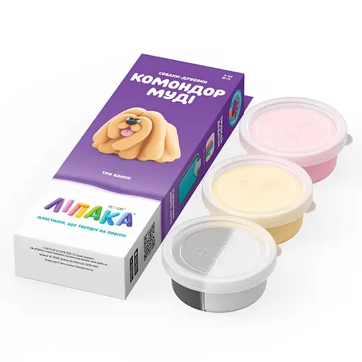 Набір пластиліну що самостійно твердіє Ліпака Собаки-Друзяки Командор Муді (30149-UA01) - фото 2