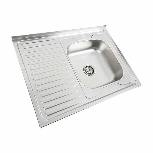 Кухонная мойка из нержавеющей стали Valeso 8060 R декор (0,7/160 мм), Decor - фото 4