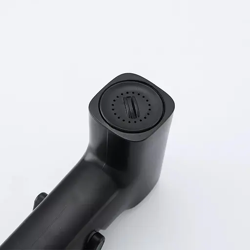 Гигиенический набор (лейка, шланг, кронштейн), черный Frap F022-6, Черный матовый - фото 3