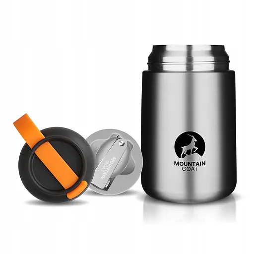 Термос для еды Mountain Goat 0.72 л с ложкой Silver (P-5905973406970) - фото 1