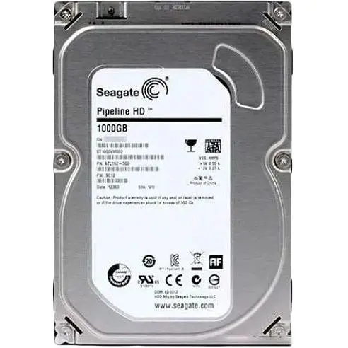 Жесткий диск Seagate Pipeline HD, SATA3, 64 Мб, 5900 об/мин 3.5" 1Tb (ST1000VM002) (Refurbished) - фото 1