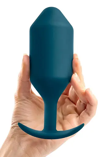 Анальна пробка B-Vibe Snug Plug 6 16 см (синій) - фото 4