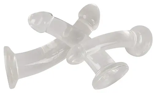 Набір анальних пробок Crystal Clear Anal Training Set 3 шт. (прозорий) - фото 3