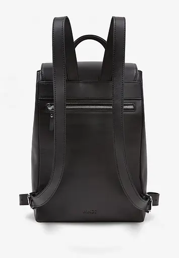 Женский кожаный рюкзак Kim черный краст - фото 6