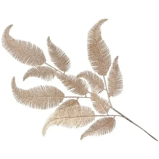 Искусственная ветка Перо 73 см Искусственный материал для флористики и декора Шампань - фото 1