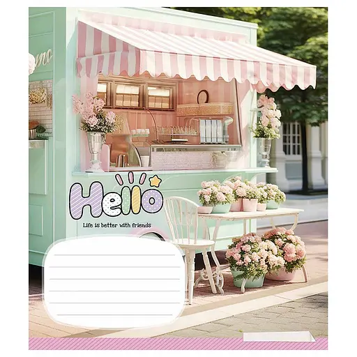 Зошит учнівський "So Cute" 024-3359K-5 в клітинку, 24 аркуша