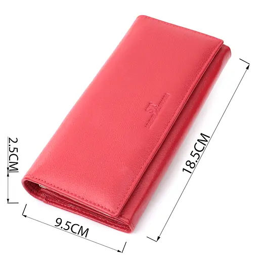 Кожаный женский кошелек ST Leather 18.5х9.5х2.5 см acs0029393 - фото 3