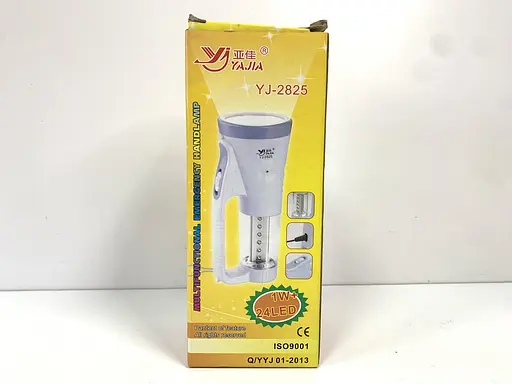 Мощный светодиодный аккумуляторный фонарь YAJIA YJ-2825 прожектор переносной фонарь для охраны - фото 2