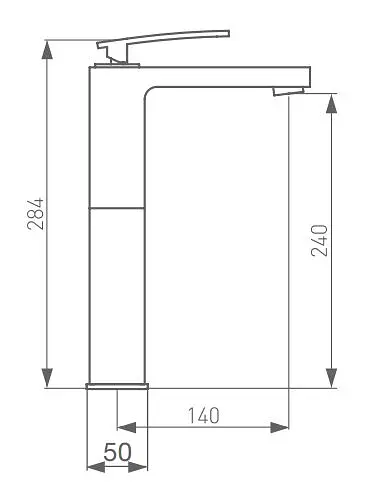 Смеситель для умывальника GRB Despertar 818100 Хром - фото 2