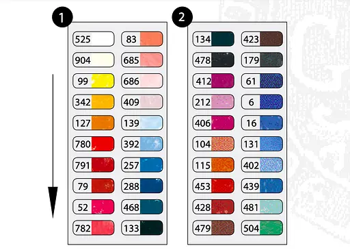 Набор сухой пастели Sennelier Portrait (Портрет), 40 цветов, 1/2, картон. - фото 3