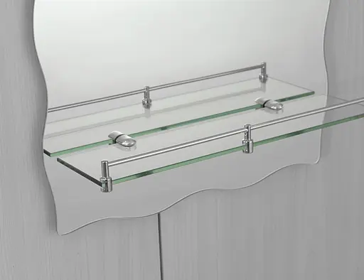 Дзеркало настінне Zerix Mirra MRZ02-600x850x105 прямокутне з дугоподібним верхом, фігурними боками ZX5620 - фото 2