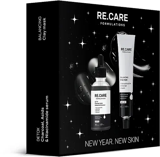 Набір новорічний для догляду за обличчям "New Year. New Skin" Re.Care (ser/30ml + mask/45ml) - фото 2