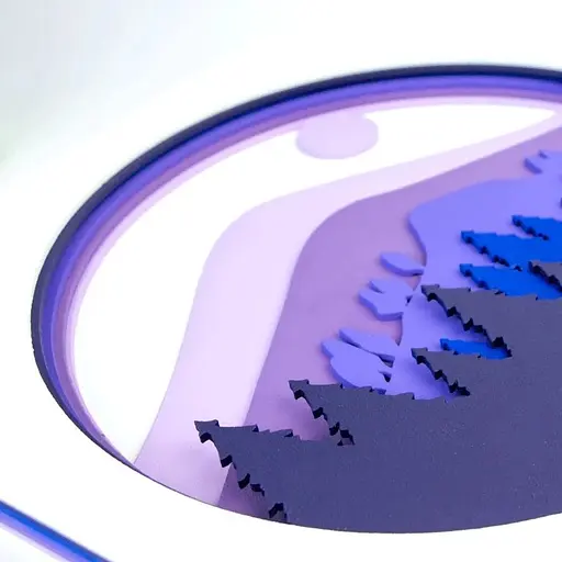 Набір картина 3D Rosa Talent Пейзаж Гори 3 ДВП ґрунтоване 7 шарів 30х30 см - фото 5