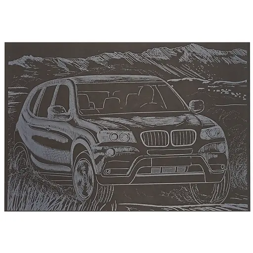 Гравюра А5 "Джип-1" ГрА5с-32 економ варіант у пакеті 21 х 14,8 см