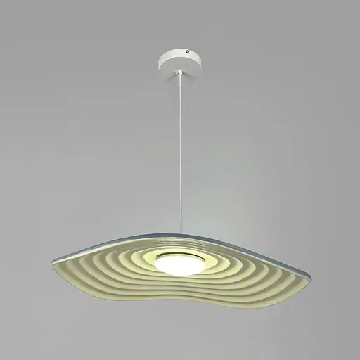 Подвесной светильник-цветок в серо-белом корпусе Ø 60х10 см | Line F | Ст. SGA31-680 Grey+White - фото 6