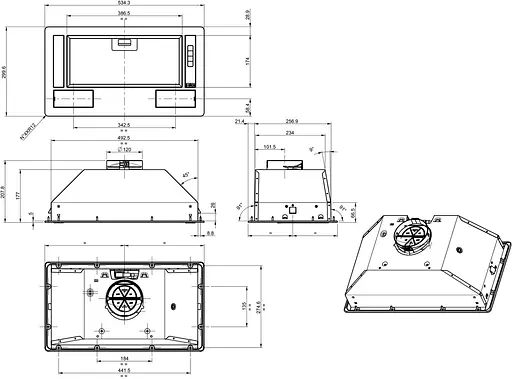 Вытяжка встраиваемая Gorenje BHI681EB - фото 5