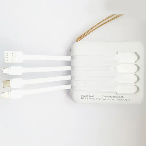 УМБ Power Bank 5000mAh повербанк с экраном и фонариком 4 в 1 Kaws (11224) - фото 7