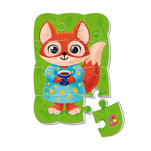 Детский магнитный пазл Лиса VT3205-92, 12 элементов