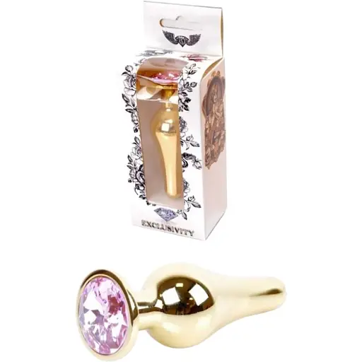 Анальна пробка Boys Of Toys Jewellery Gold Butt Plug M- Rose