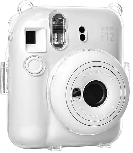 Набор камера Fujifilm Instax Mini 12, Фотобумага 20шт, Прозрачный чехол, Фотоальбом 64 фото Белый - фото 5