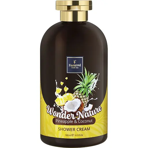 Крем-гель для душу Famirel Ананас та Кокос Wonder Nature Pineapple&Coconut 500 мл