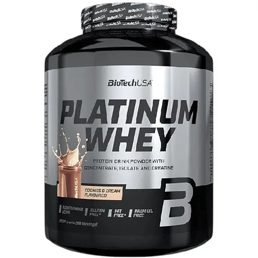 Протеїн BiotechUSA Platinum Whey Cookies & Cream 2 кг