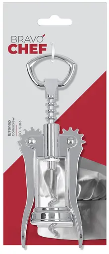 Штопор нержавіюча сталь BRAVO CHEF (BC-5103) - фото 2