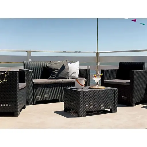 Набор садовой мебели Bica Nebraska 2 графит - фото 3