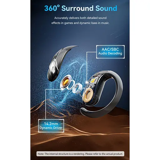 Наушники Vention OpenBeat O12 Black (NBUB0) - фото 3