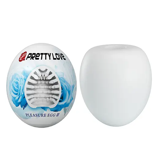 Мастурбатор яйце Pretty Love Pleasure Egg III білий - фото 7