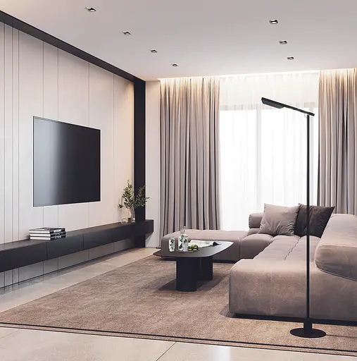 Торшер RLL8101 12W+6W BK 3000K - фото 3