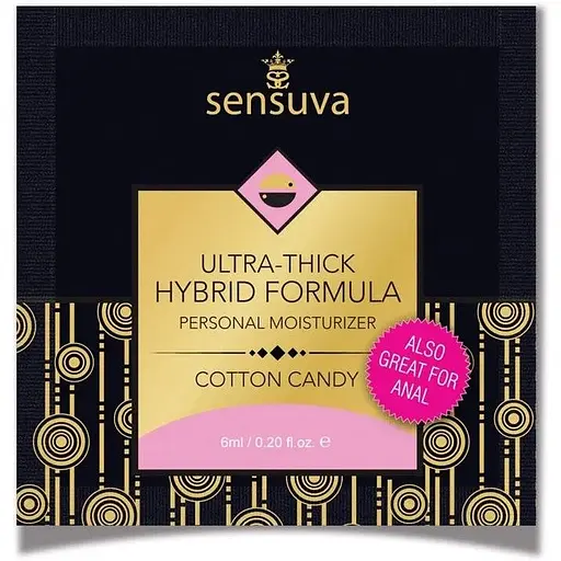 Пробник Sensuva - Ultra-Thick Hybrid Formula Cotton Candy (6 мл)
