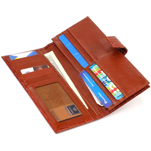 Мужской кожаный кошелек Canpellini 9х18.7х1 см acs0025595 - фото 5