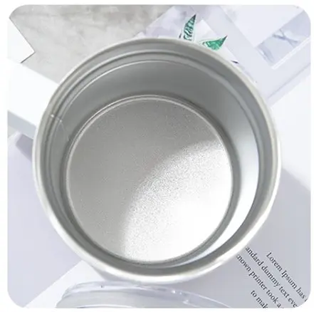 Кофейная кружка с пробковым дном 360 мл White из нержавеющей стали с двойными стенками - фото 3