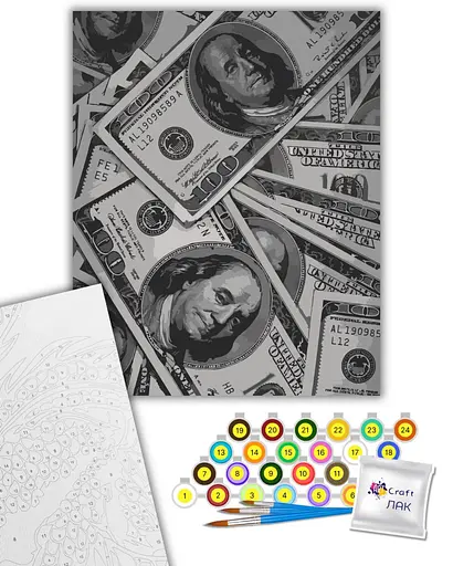 Набір для розпису ArtCraft Money 40 x 50 см (12024-AC) - фото 2