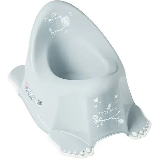 Горщик дитячий Tega Baby антиковзкий Owls grey - фото 1
