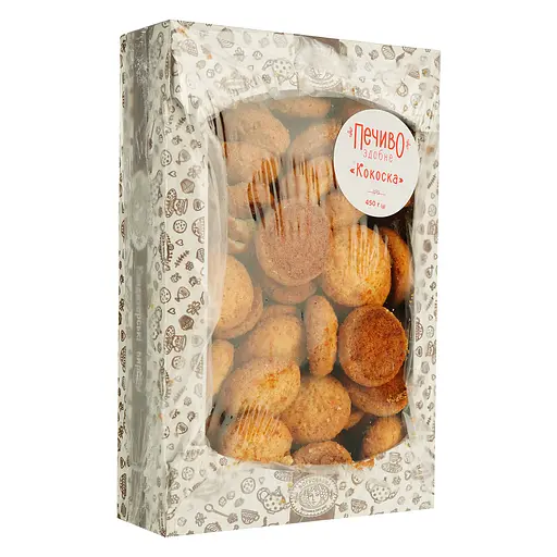 Печенье Богуславна Кокоска сдобное с кокосовой стружкой 450 г - фото 2