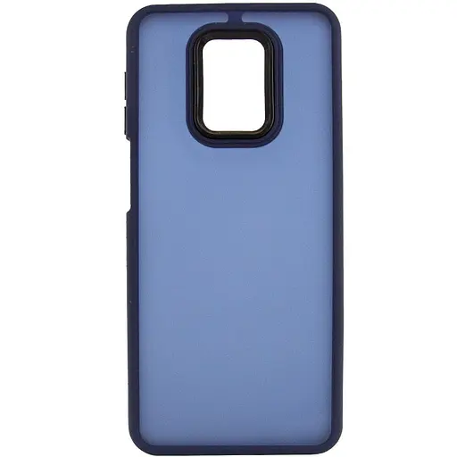Чехол TPU+PC Lyon Frosted для Xiaomi Redmi Note 9s / Note 9 Pro / Note 9 Pro Max Navy Blue - фото 2