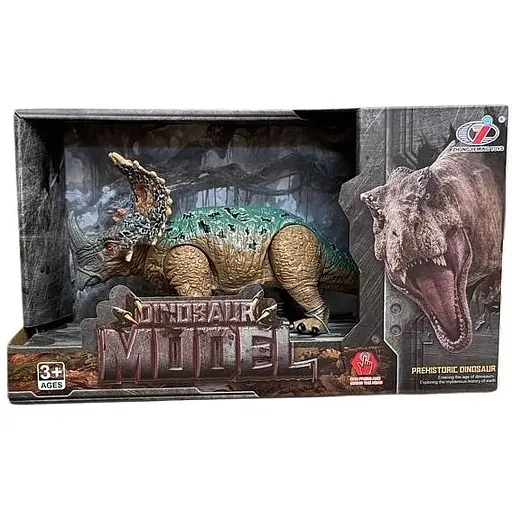 Фигурка Dino Toys Стиракозавр двигающийся коричнево-зеленый F4 (Q9899-F4) - фото 1