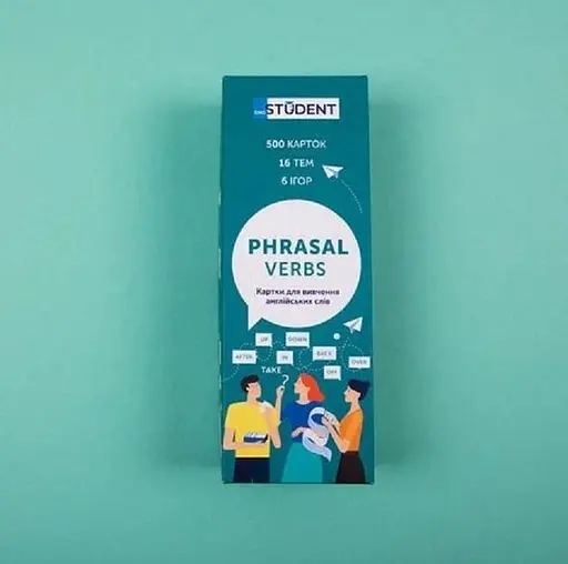 Настільна гра English Student Картки для вивчення англійської мови English Student Phrasal Verbs (укр.) (59123258) - фото 2