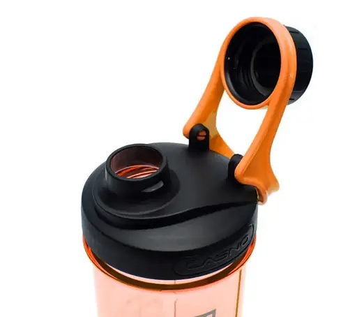 Шейкер спортивний з контейнером Casno 600 мл KXN-1199 з вінчиком Помаранчевий (KXN-1199_Orange) - фото 6