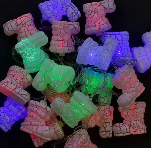 Новорічна гірлянда чобіток С 31307 20 лампочок, 5 метрів.