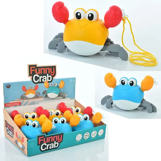 Заводная игрушка краб, 20 см, ездит (в ассортименте) - фото 2
