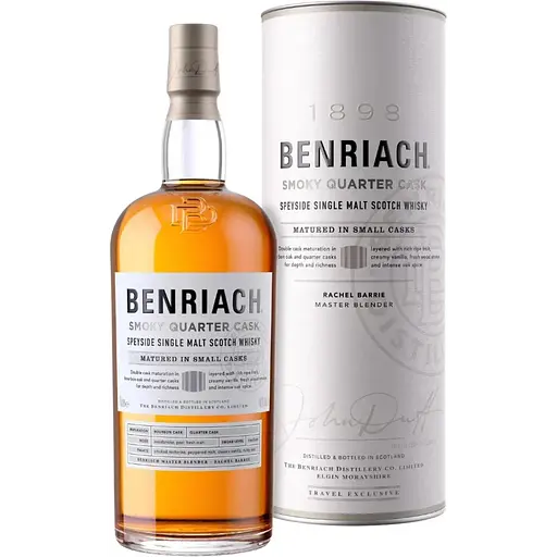 Віскі BenRiach Smoky Quarter Cask 43% 1 л в подарунковій упаковці