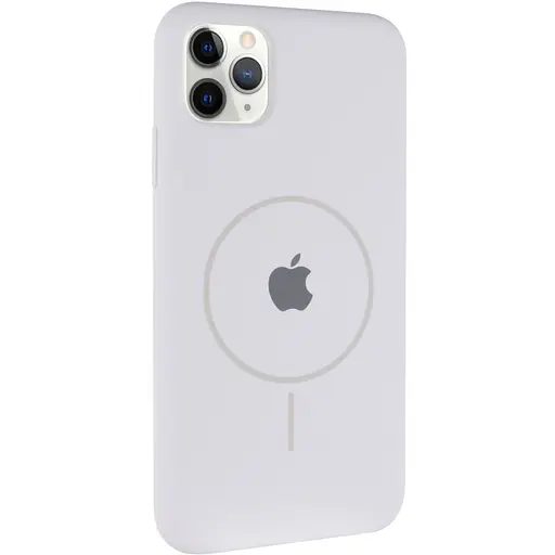 Чехол Epik Silicone Case Full Protective AA with MagSafe для Apple iPhone 11 Pro Max 6.5 Белый/White