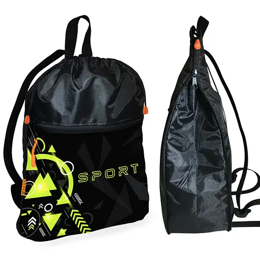 Рюкзак-мішок для взуття, спортивної форми Sport дитяча сумка для змінки з розширювачем (01413)