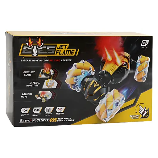 Трюковая радиоуправляемая машина-вездеход CV 8818-110 A-02, 3.7V, 2.4GHz, Жестовое управление, С парогенерацией и подсветкой, Черная - фото 2