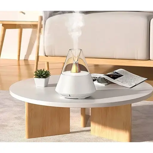 Зволожувач повітря / аромадифузор з живленням від USB і пультом дистанційного керування, білий - фото 3